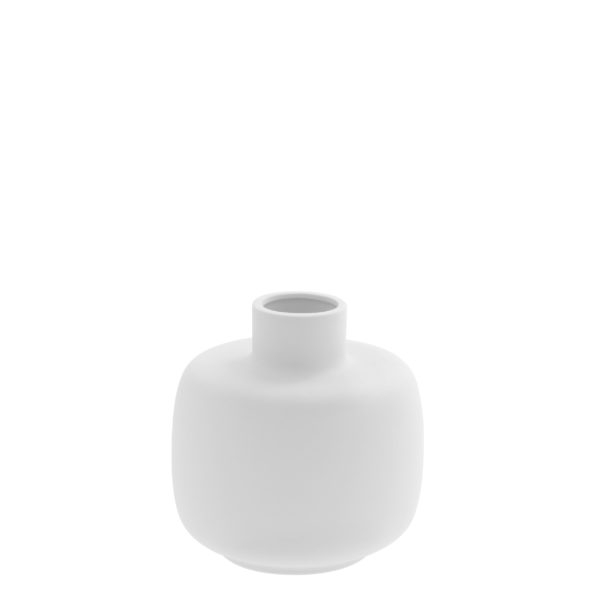 weiße Keramik Vase